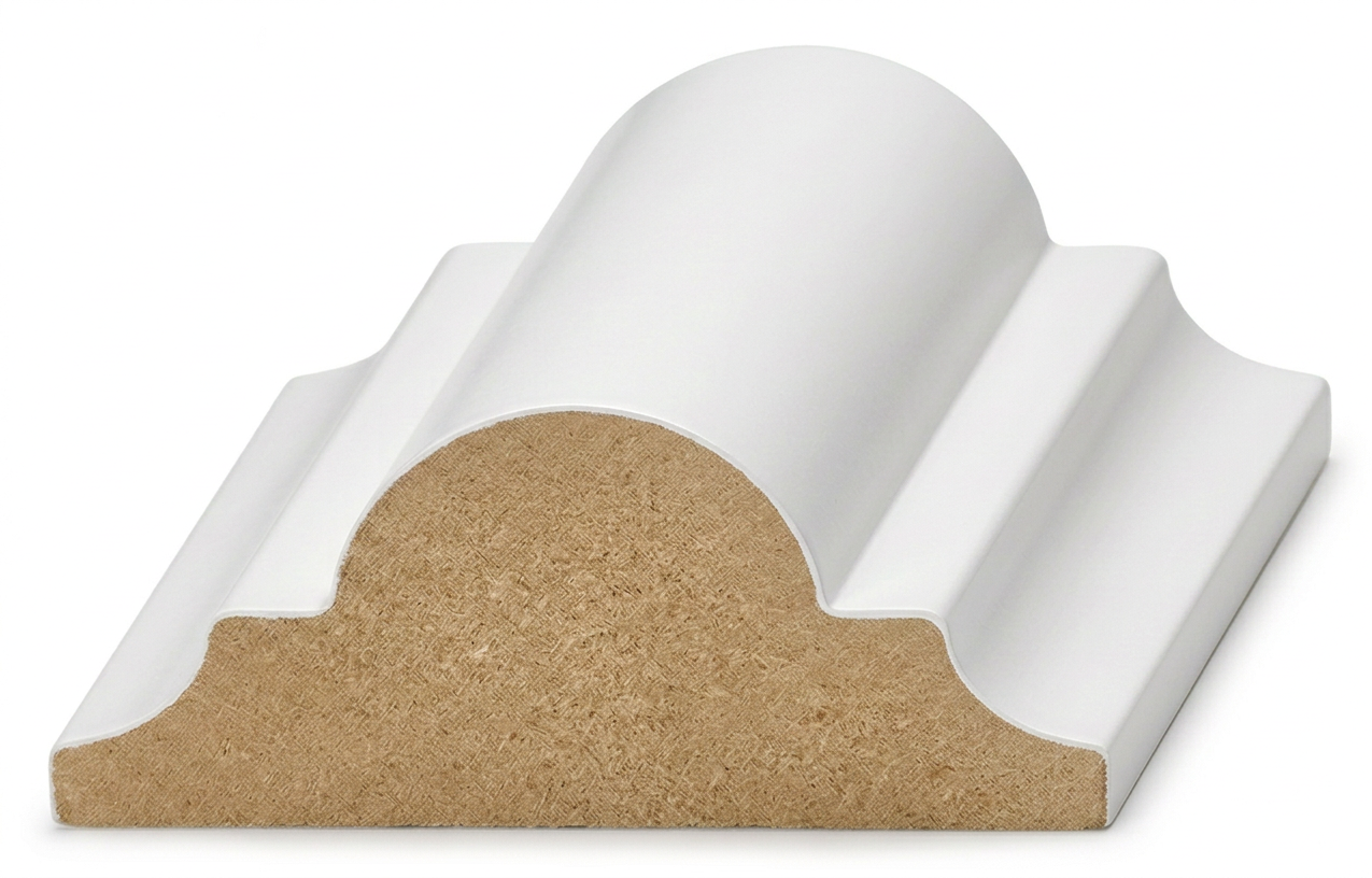 Flat Astragal / Panel Mould profile, model 646MUL