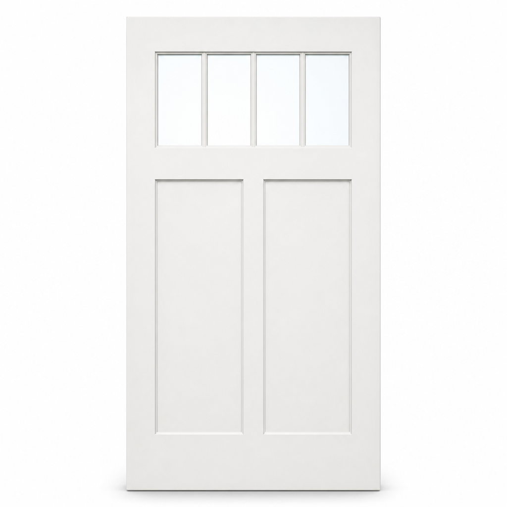2 Panel Flush Glazed Craftsman — Low E