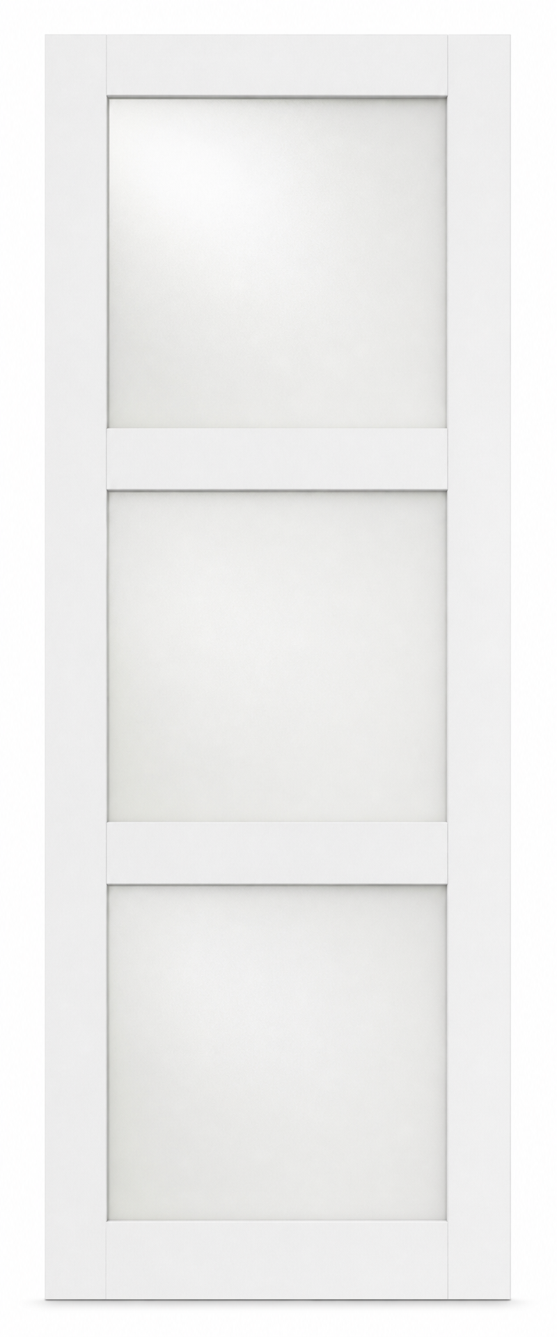 3 Equal Lite White Laminated Glass