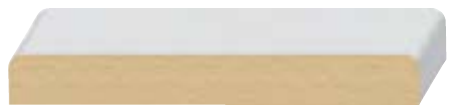 2 Eased Edge Wall Cap profile, model 1098LDF
