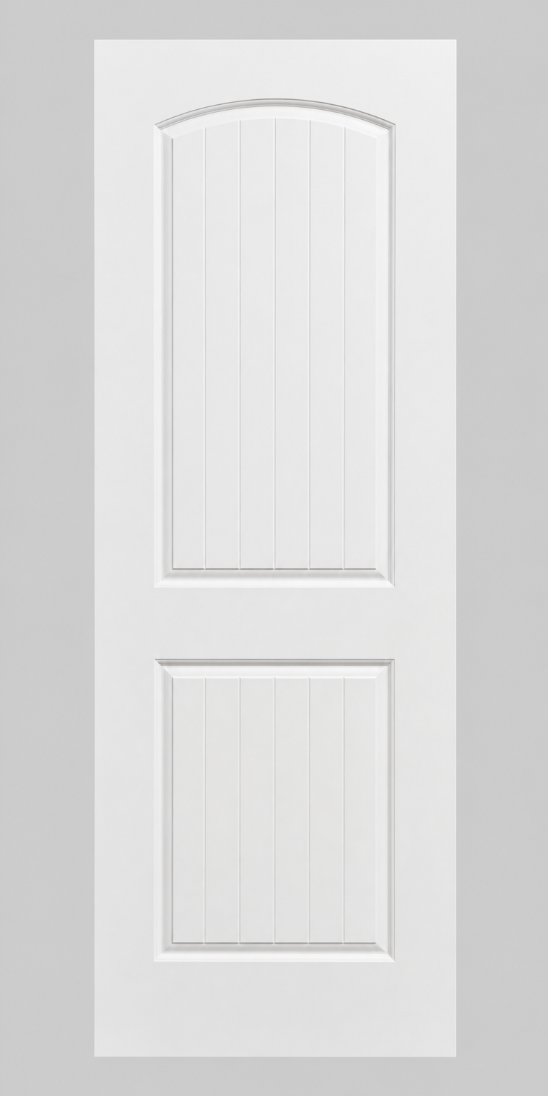 2 Panel Plank Arch Top Smooth